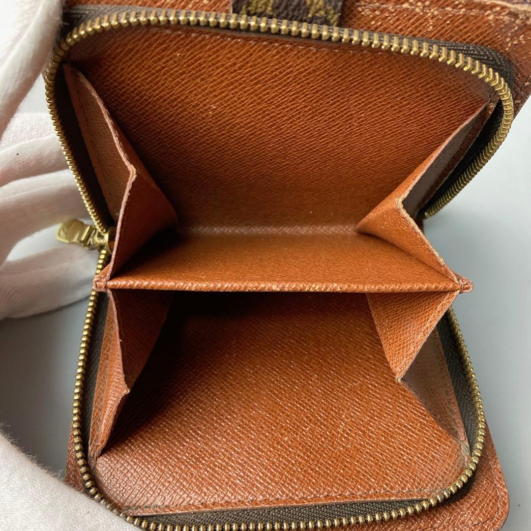 ルイヴィトン コンパクトジップ モノグラム 二つ折り 財布