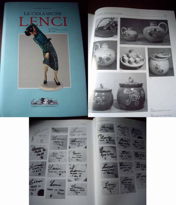 イタリアアンティーク＊Lenci窯＊キャンディポット