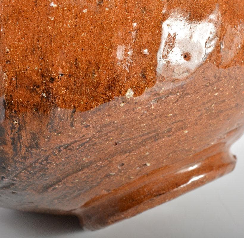 茶道具 大樋焼 中村長阿弥造 飴釉 大樋茶碗 共箱 C R4541 L108725437