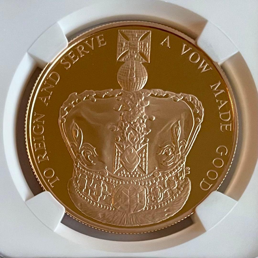 PFUC69】エリザベス女王陛下の戴冠60周年記念 5ポンドプルーフ金貨