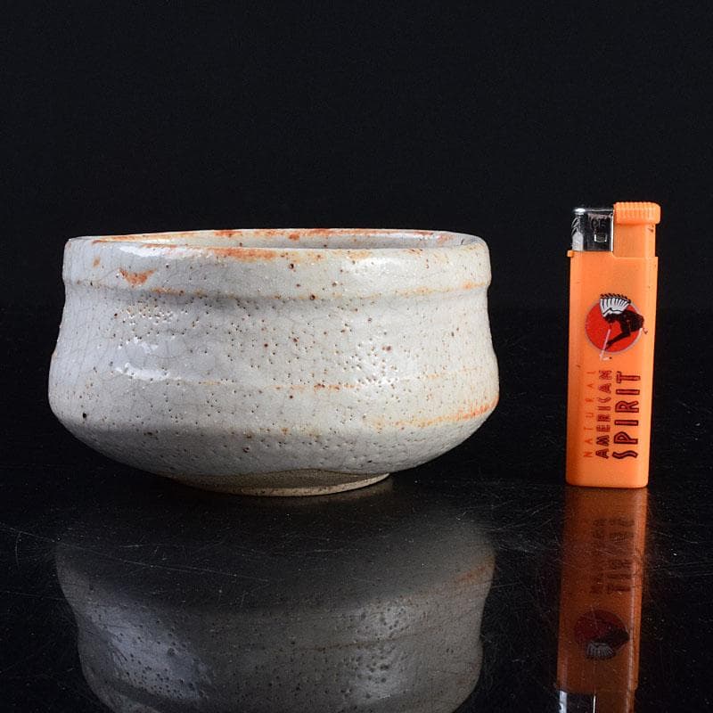 りん様専用 茶道具 志野焼 人間国宝 荒川豊蔵作 沓茶碗 時代箱 V R9380