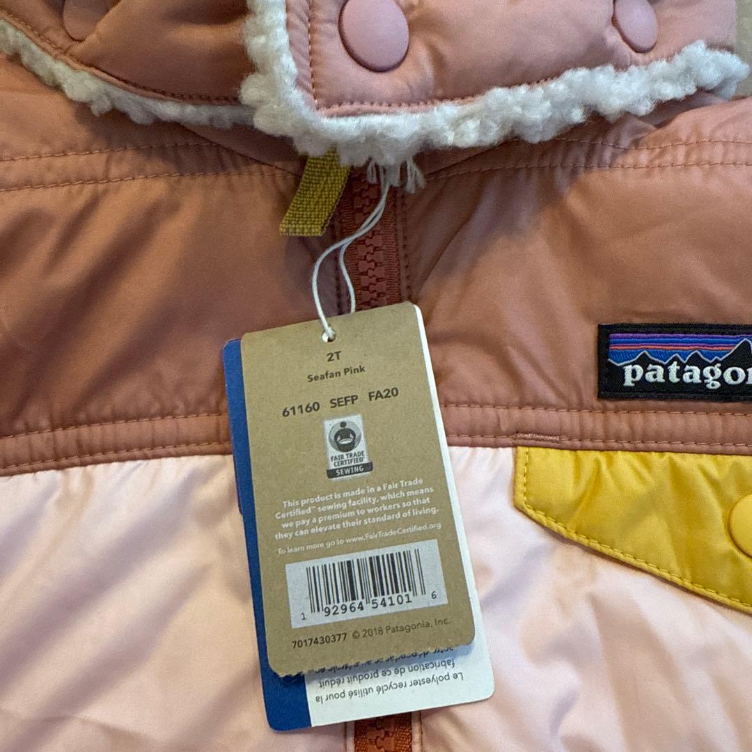【新品タグ付き】patagonia シーフォームピンク 中綿コート 2T