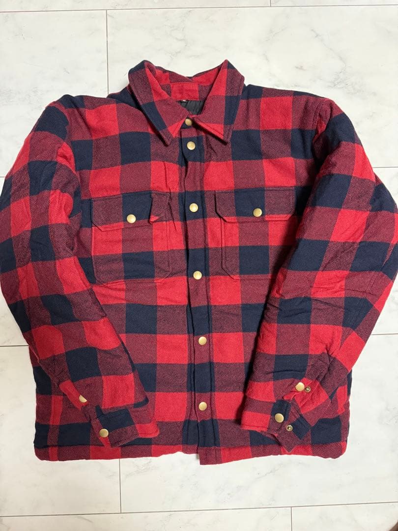 ２*ｇ様 JapanMade屋　大人が着れる\"柄\"アウター 「中綿チェックシャツ