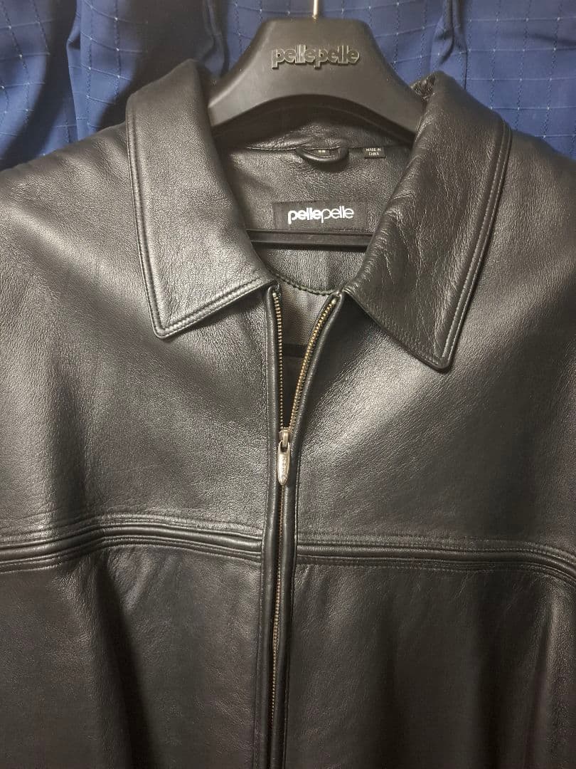大きいサイズ58ペレペレpellepelle 黒 レザージャケット