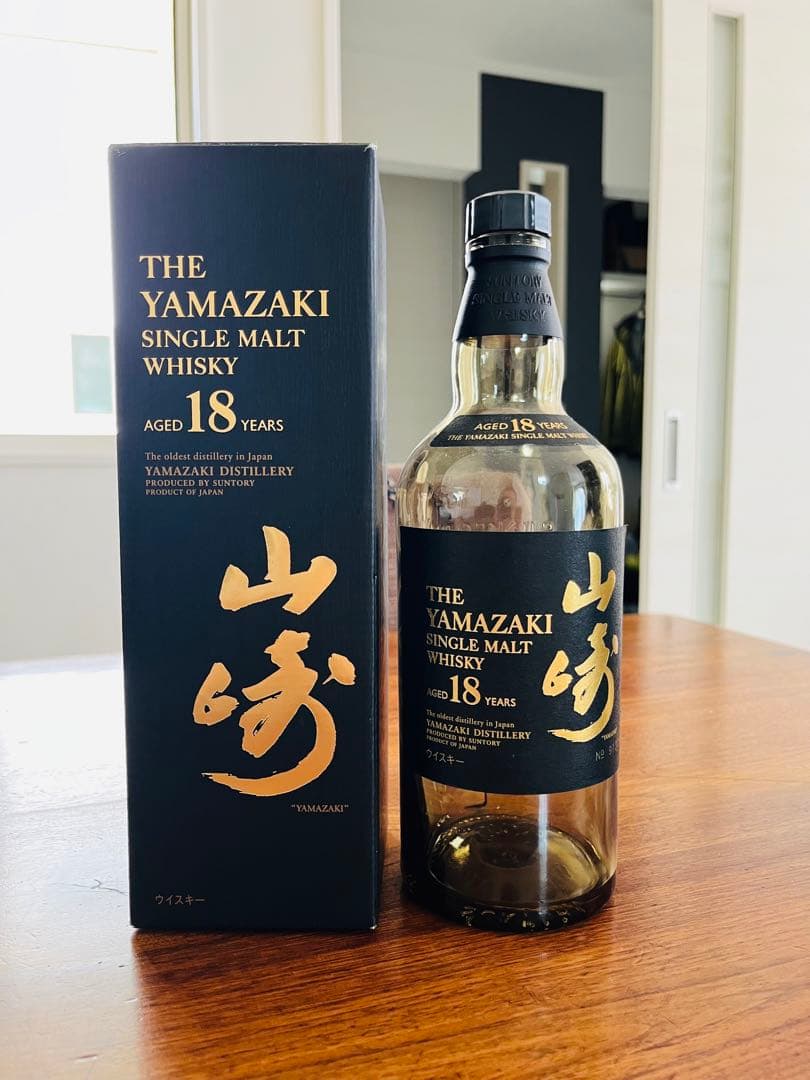 山崎18年 空瓶 化粧箱 段ボール 6本セット 未洗浄ボトル - ウイスキー