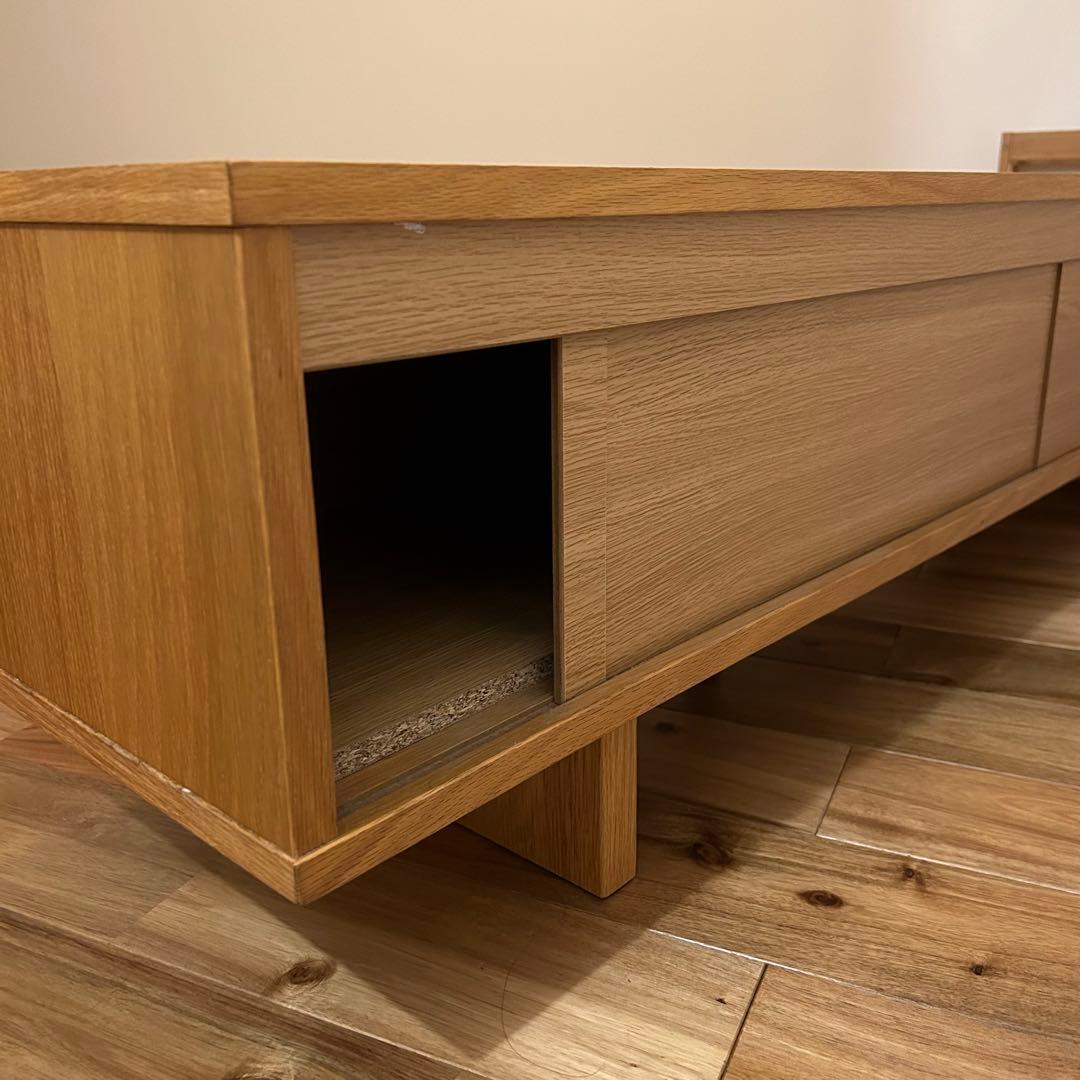 無印良品】 テレビボード AVボード テレビ台 オーク材 廃盤 幅150cm