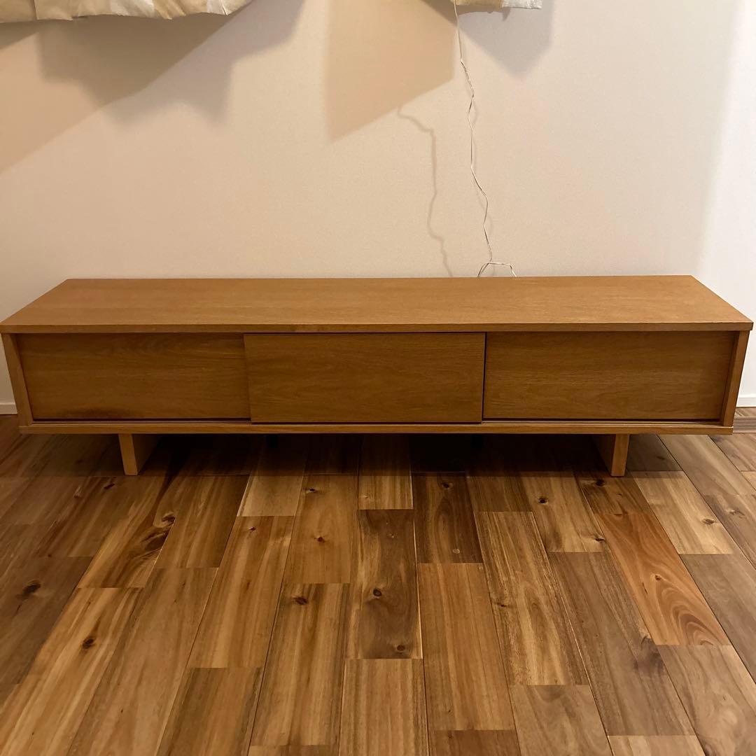 無印良品】 テレビボード AVボード テレビ台 オーク材 廃盤 幅150cm