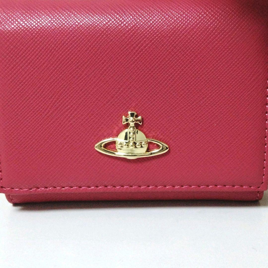 VivienneWestwood ヴィヴィアンウエストウッド 三つ折り財布ピーチ