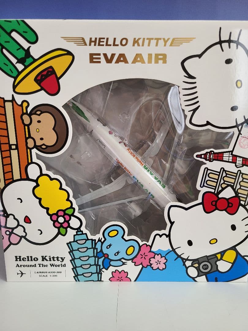 エバー航空　エアバスA330-300　ハローキティ　＜1/200＞ エバー航空 エアバスA330-300 ハローキティ ＜1/200＞ EVA AIrハロー