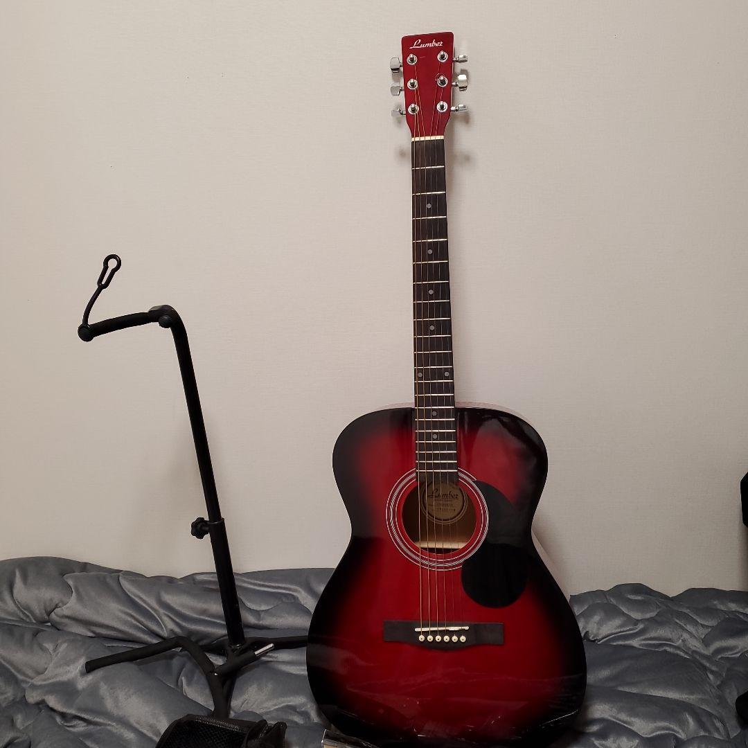 Lumber アコースティックギター 赤 レッド 楽器・機材