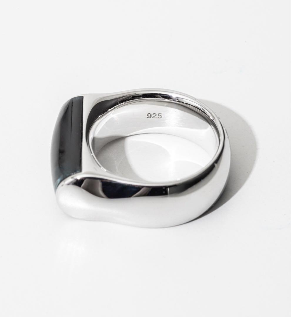 トムウッドCrest Ring Blue Howk Eyeリング50