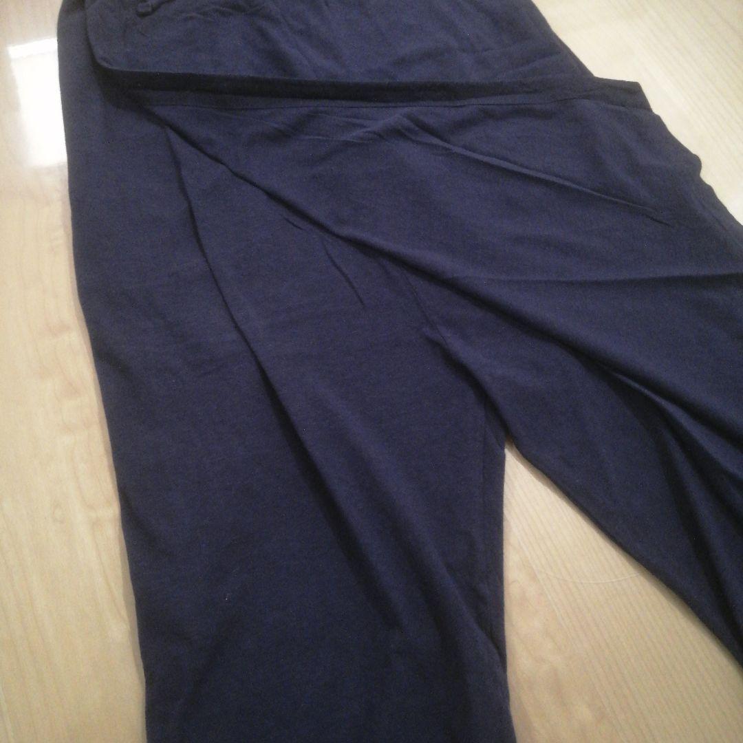 キャピタル　ラップパンツ　タイパンツ風　サルエル　ネイビー　2 ウエストゴム