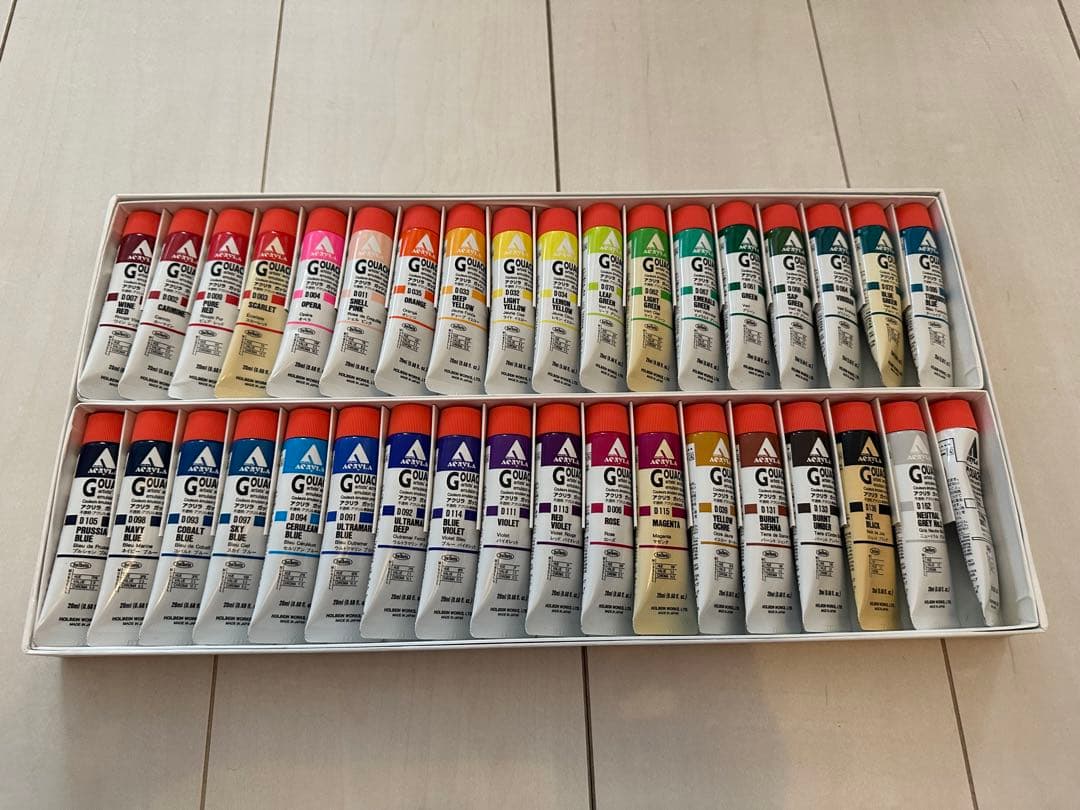 【一部開封済み】ホルベイン　アクリラ　ガッシュ　36色セット