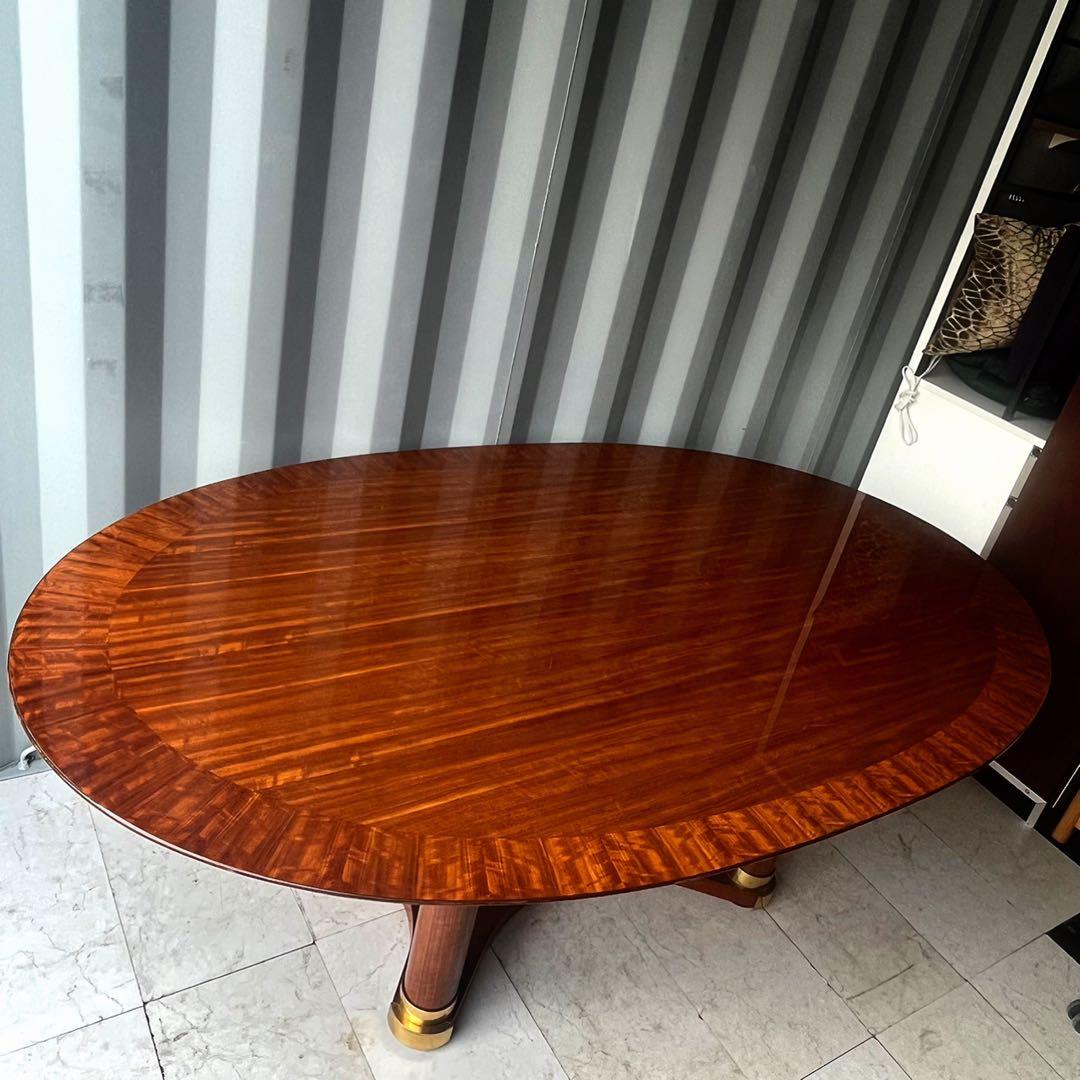 取付無料！カリモク ドマーニ 最高級ダニエラ フォルザ 楕円形ダイニングテーブル