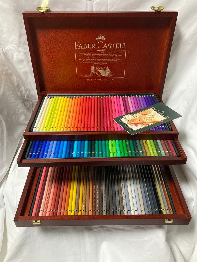 水彩色鉛筆　ファーバーカステル　120色 ファーバーカステル アルブレヒト デューラー水彩色鉛筆 120色木箱入