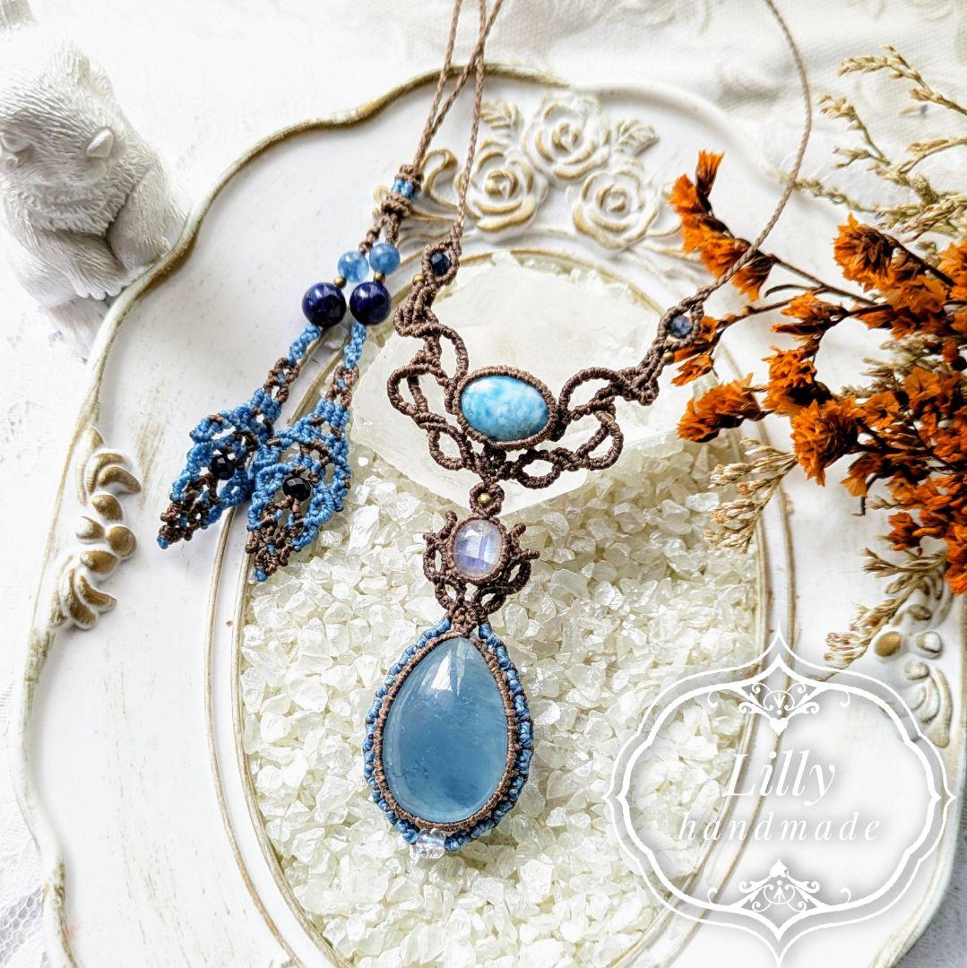 1249 マクラメハンドメイドネックレス L108630162 - ネックレス