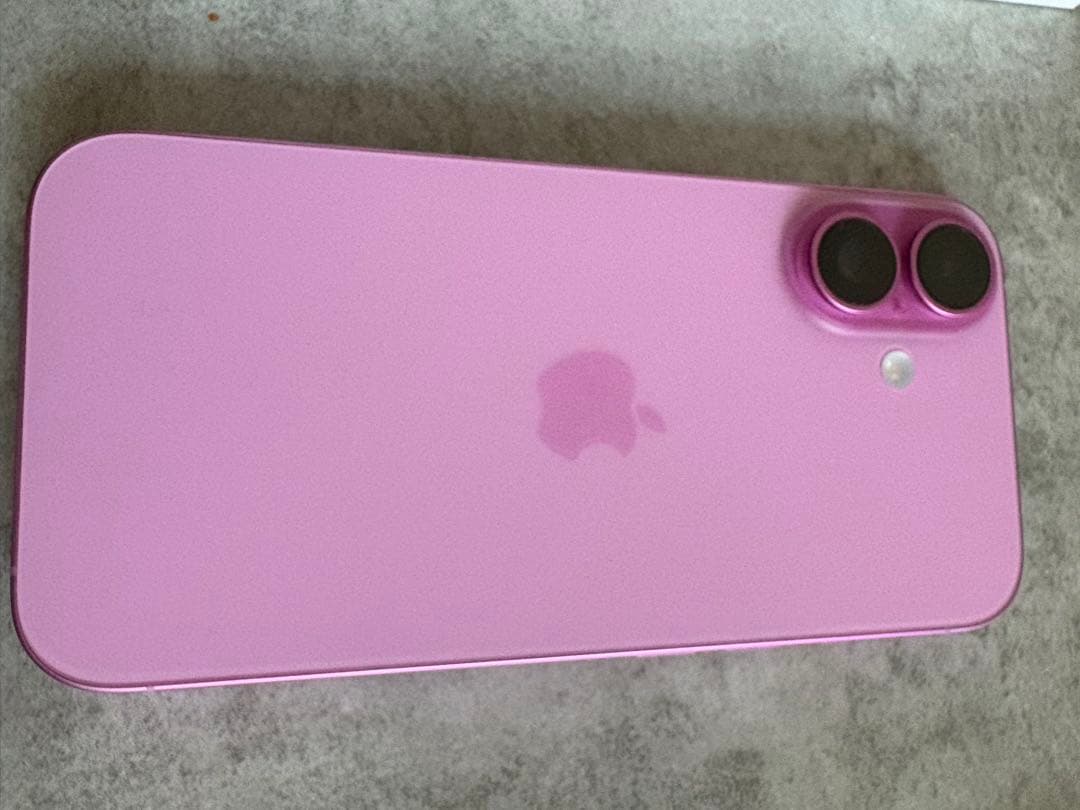 美品】iPhone16 128GB SIMフリー バッテリー93% ピンク