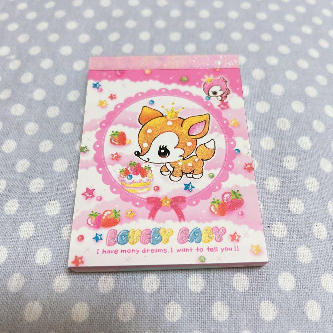 平成レトロ】メモ帳カミオジャパン LOVELY BABYバンビ ミニメモ - メルカリ