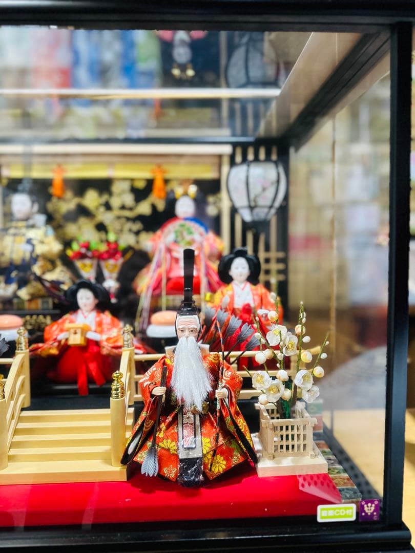 雛人形 ガラスケース付き