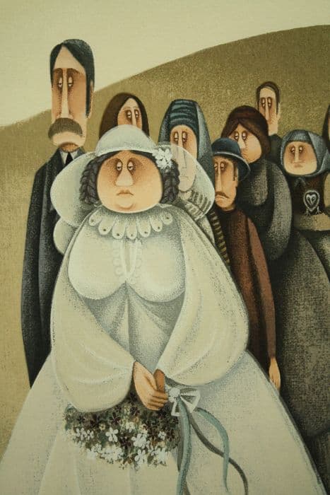 アビガイル・ヨレッシュ 「新郎新婦」 リトグラフ Avigail Yoresh