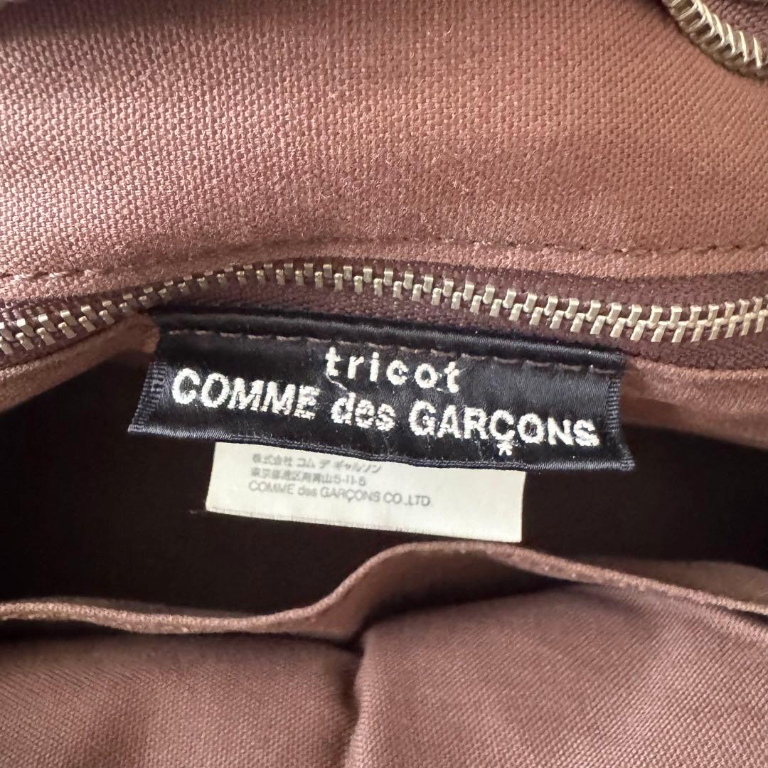 トリココムデギャルソン　ハンドバッグ　ブラウン　茶色　レザー