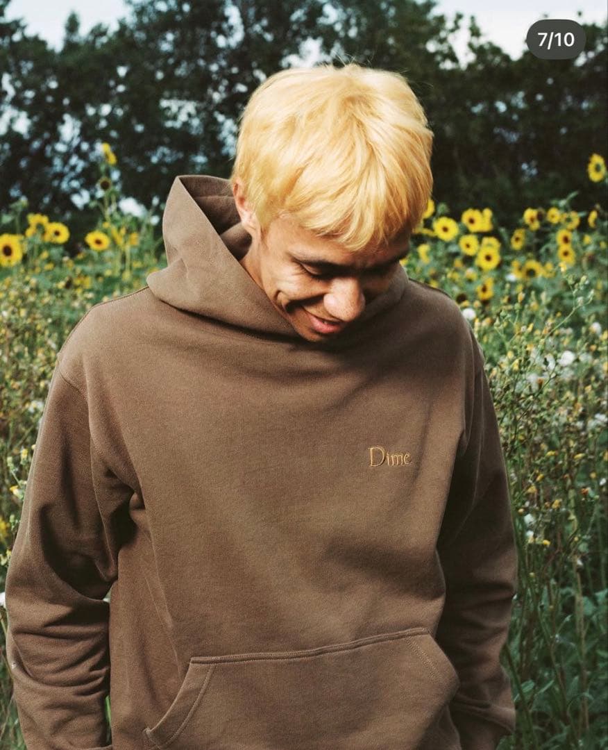 dimemtl パーカー　ブラウン