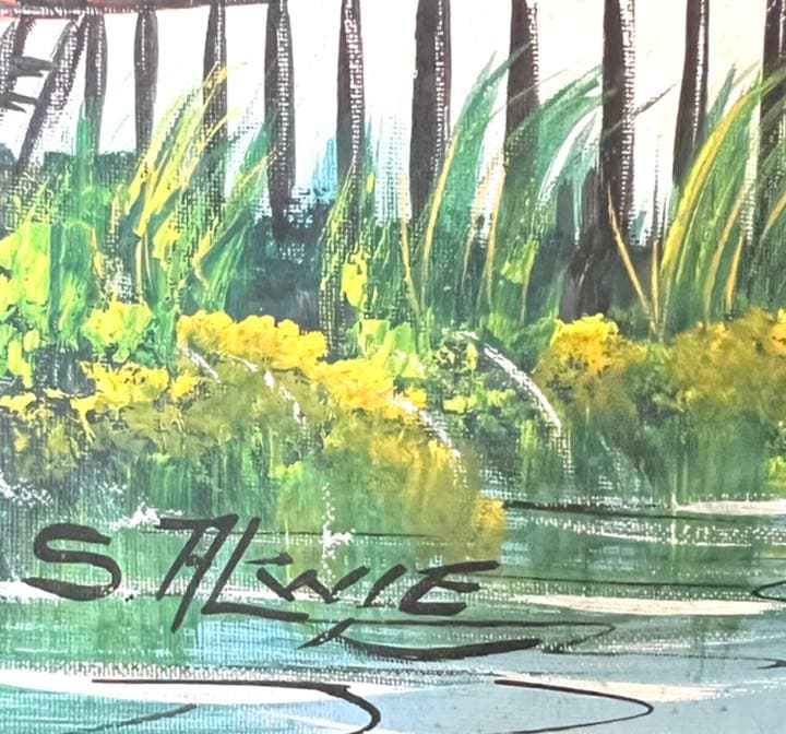 アート　絵画　(美品)手描きアート