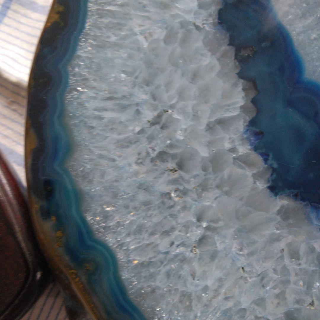 青瑪瑙ドーム、原石、ジオード、開運、縁起物、観賞石、パワーストーン