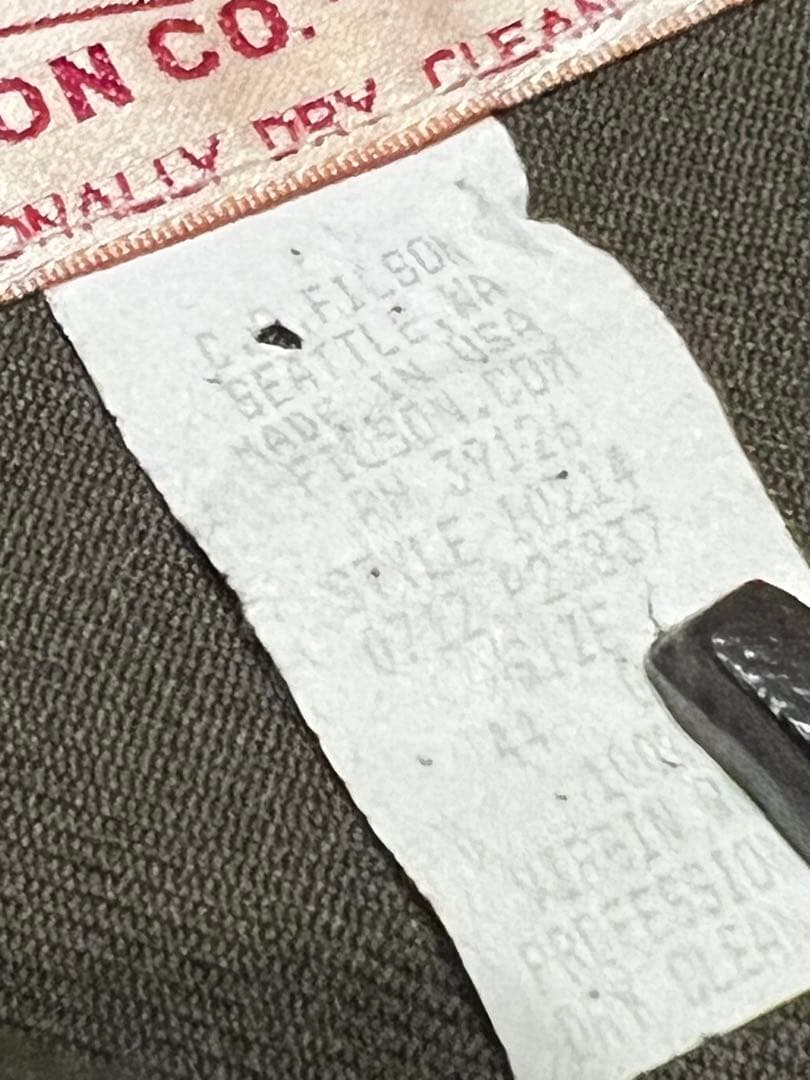 希少/限定1987着/FILSON/クルーザージャケット/USA製/44サイズ