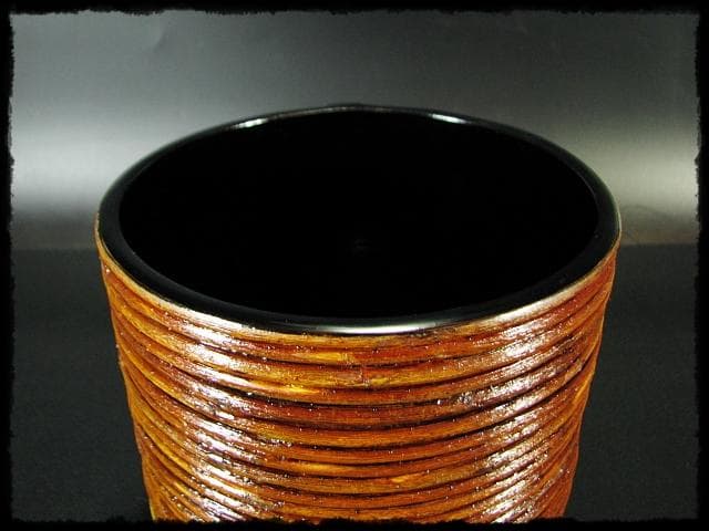 吸江斎好 柳曲 水指 助田 宗明 曲物 表千家 茶道具 四方桟共箱 f283