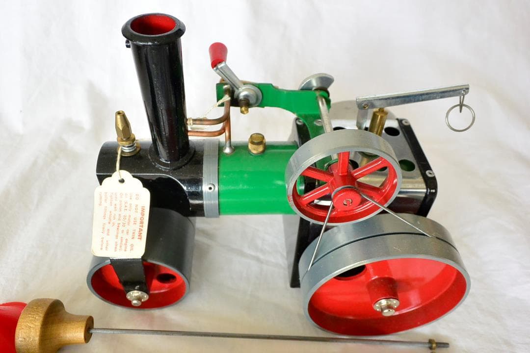 希少未使用☆Mamod社製スチームエンジン【スチームローラー】イギリス製 蒸気