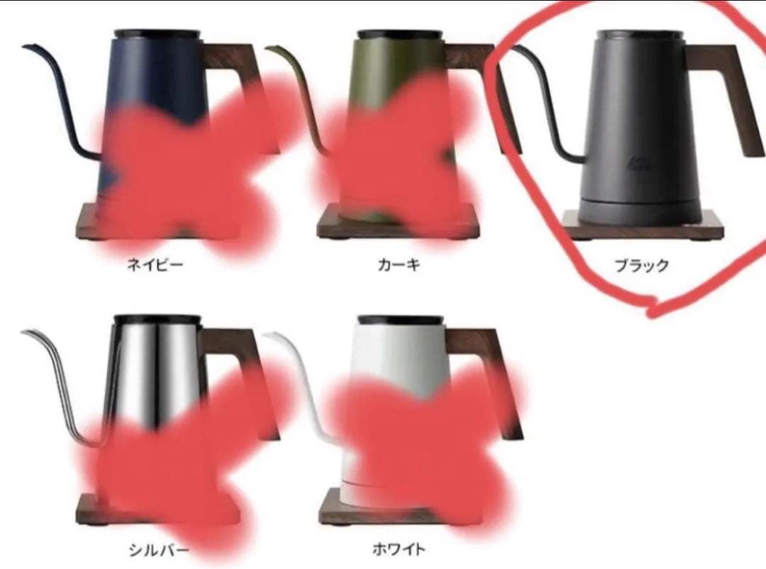 限定価格！新品カリタ 電気ケトル KEDP-600 （0.6L 温度調節機能付き