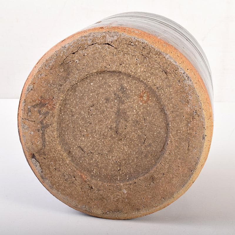 茶道具　古瀬戸　江戸初期　口禿手　一重口水指　澤田常安極め箱　M　R7571