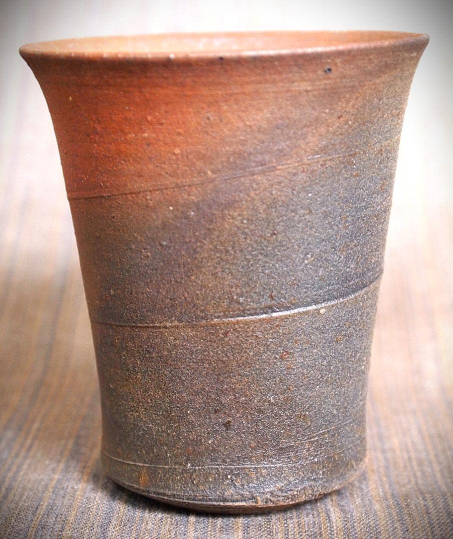 人気作家☆中里隆☆唐津南蛮麦酒器B☆緋色 人気作家☆