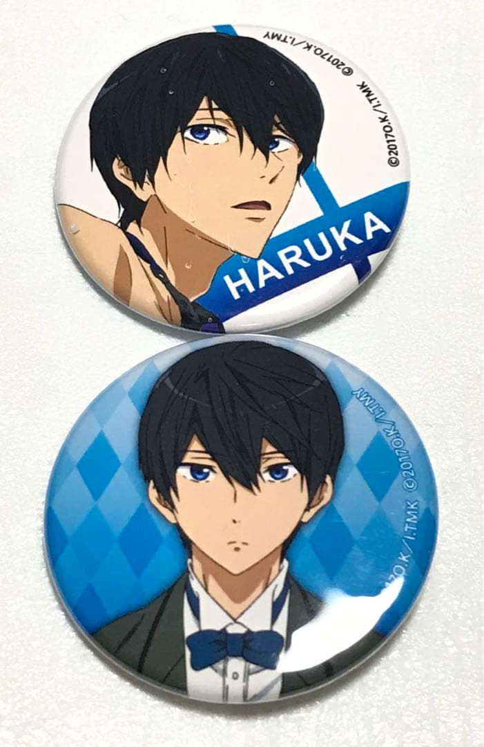◎七瀬遙【缶バッジ】2種類 劇場版 Free!-Timeless Medley- - メルカリ
