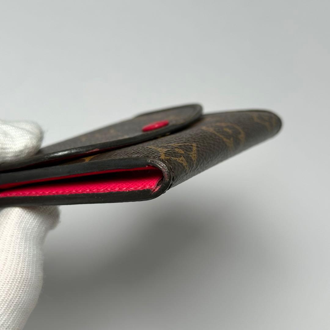 ルイヴィトン モノグラム ポルトモネロザリ フューシャ カードケース