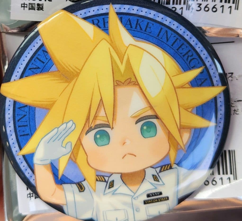 JR東海 推し旅 ファイナルファンタジー 缶バッジ クラウド FF7 - メルカリ