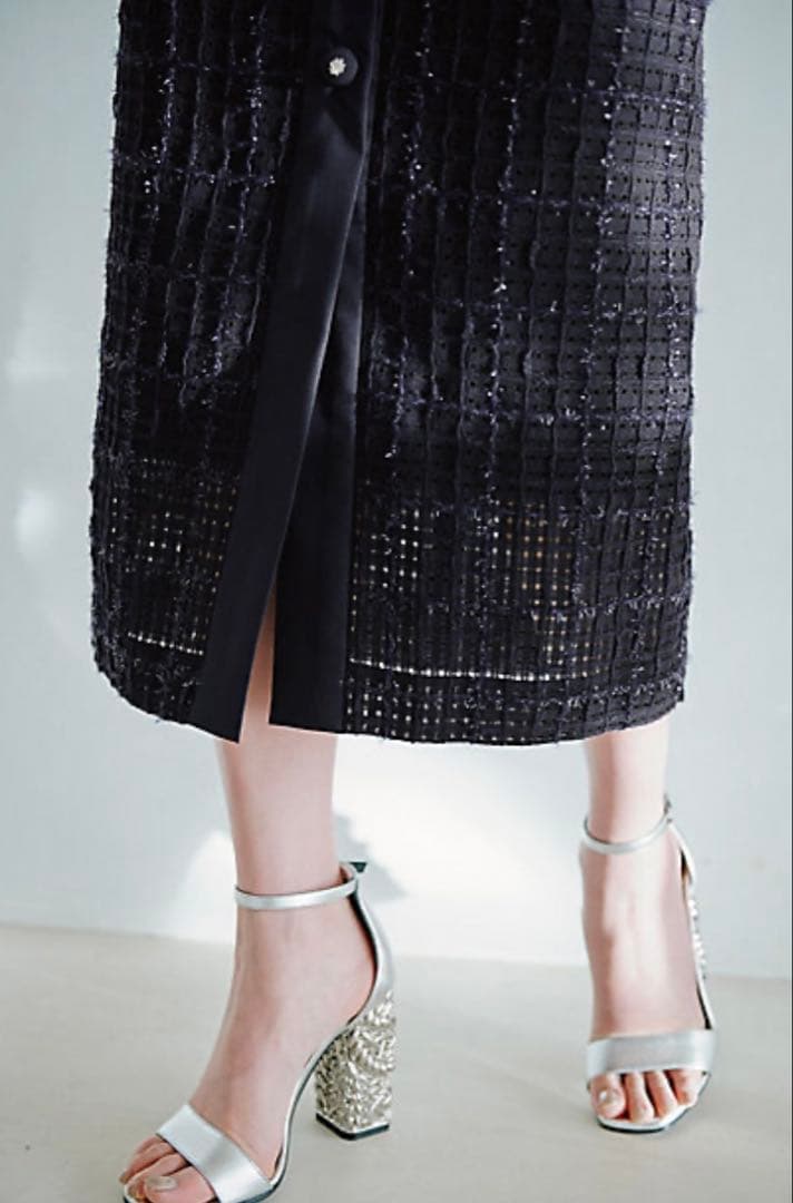 [冨張愛コラボ] フィルムツィードスカート　ピンキーアンドダイアン