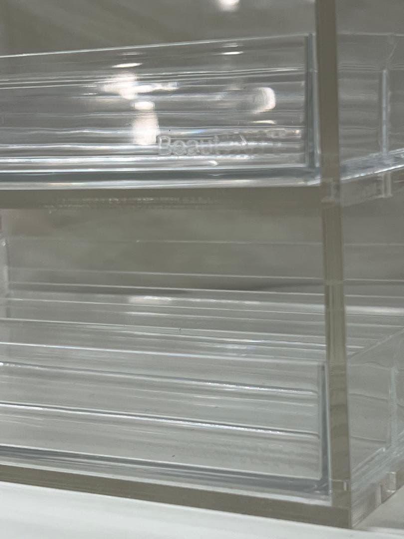 beautINIT ビューティーイニット 透明アクリルメイク収納ボックス 4段