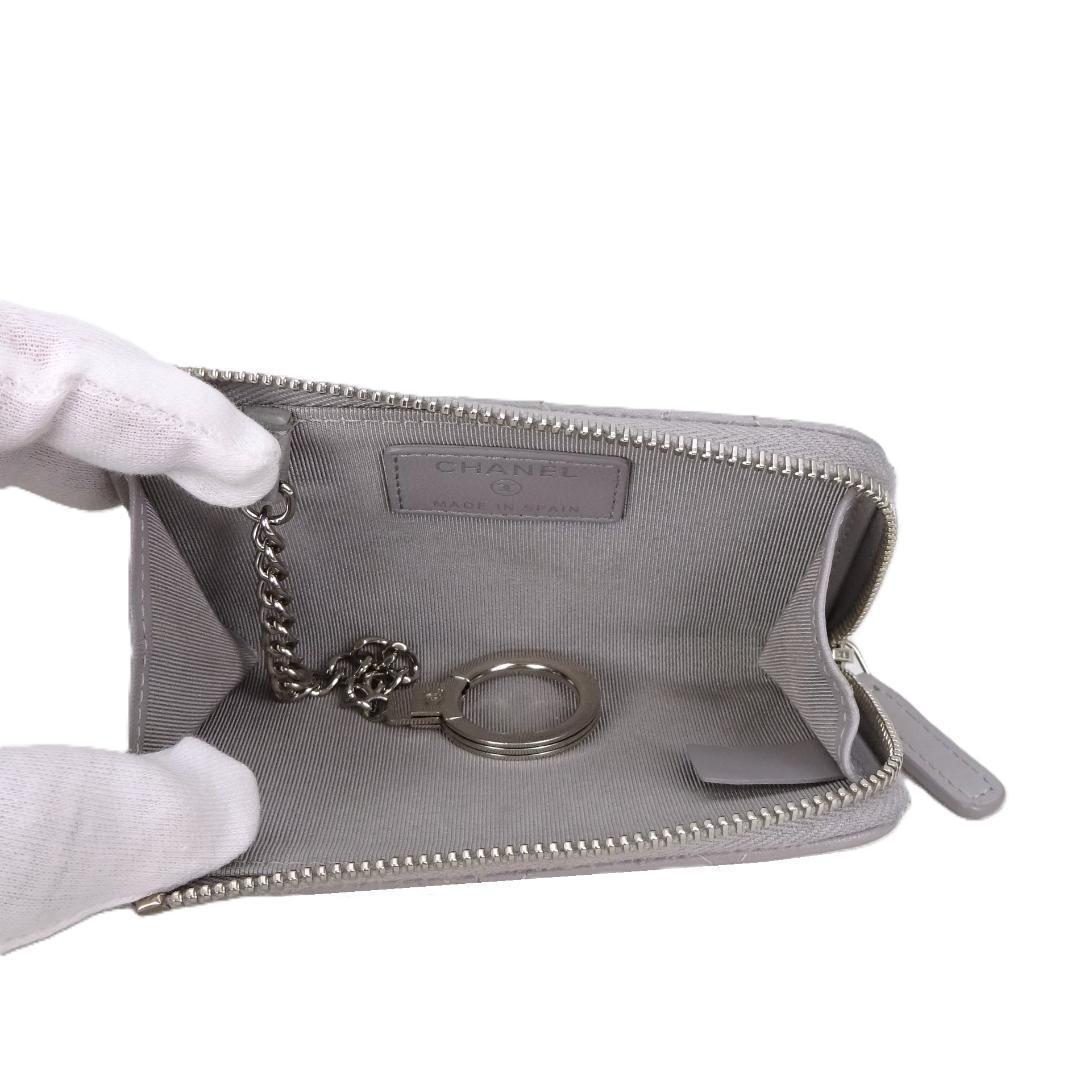 本物 美品■シャネル■スモールウォレット マトラッセ キーホルダー ケース