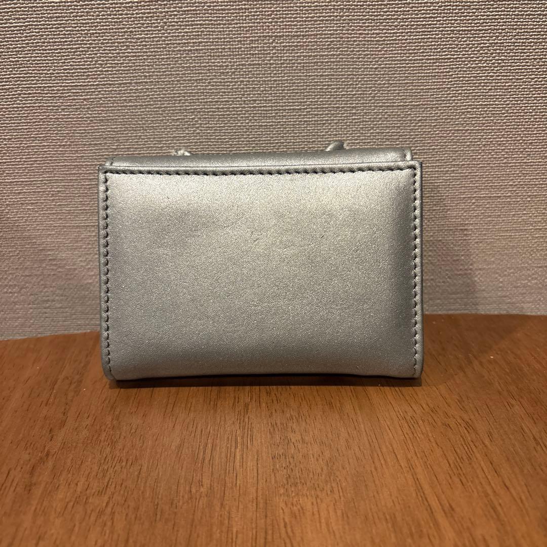 tamao world 折り財布 猫 ネコ ねこ ミニ財布 シルバー