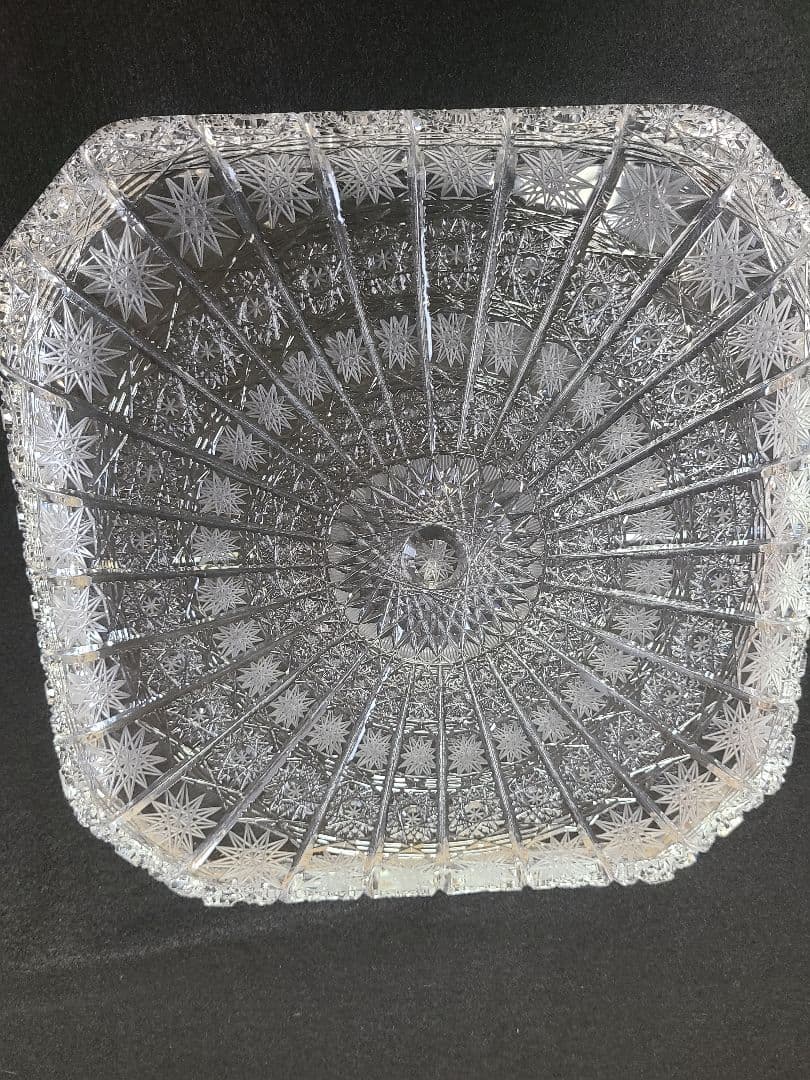 BOHEMIA Crystal 500pk 24%pbo 角皿プレート