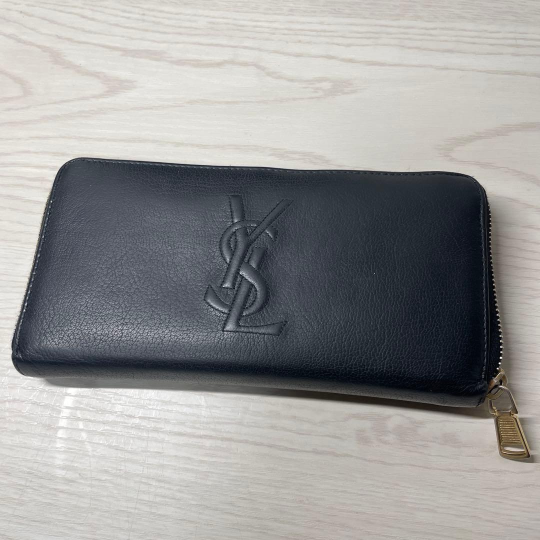 Yves Saint Laurent ブラック長財布
