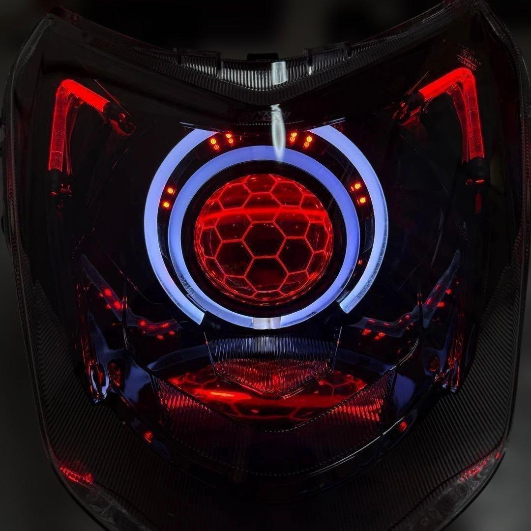 新品 シグナスX 4型 デビルアイ LEDヘッドライト - メルカリ