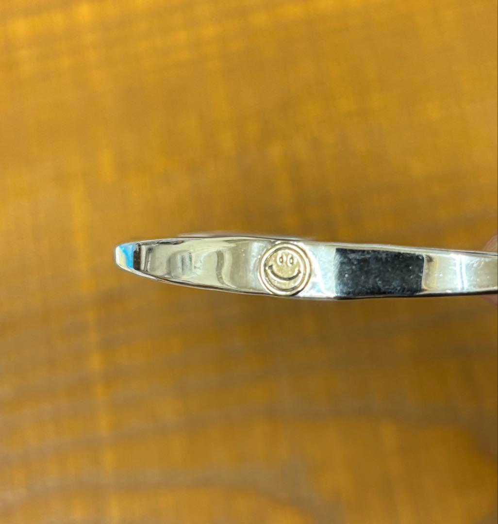 amp japan（アンプジャパン）バングル シルバーメンズスマイル ニコちゃん