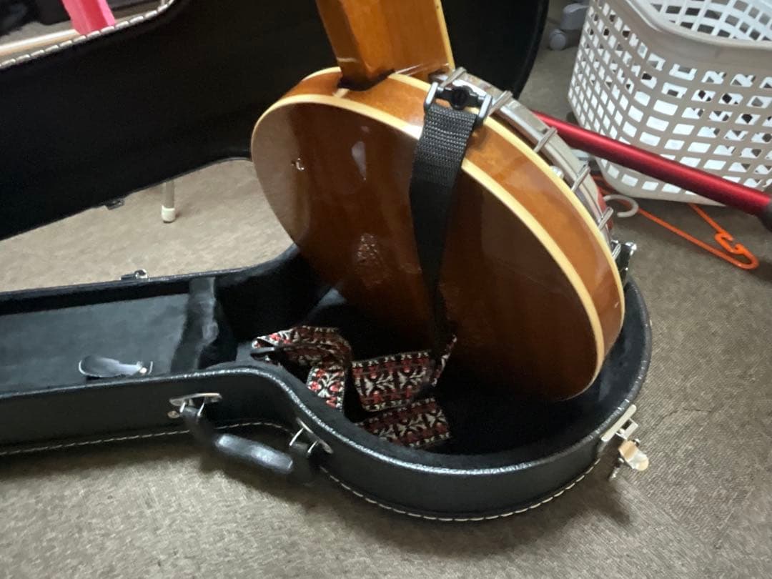 6弦 ギターバンジョー 5点セットケース付き【美品】