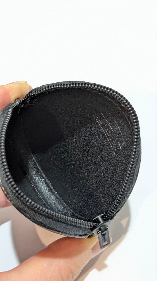 【美品】LOEWE シルバー ラウンドケース　ロエベ