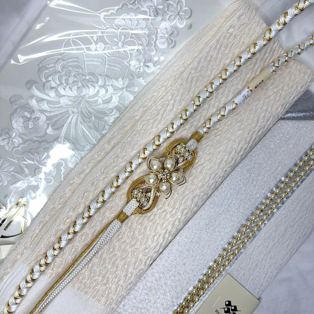 新品　2026年モデル　新作　帯締め　帯揚げ　半襟　重ね襟　白　振袖用 For help choosing a furisode for your Coming-of-Age Ceremony in