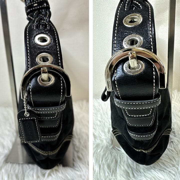 バッグ COACH Signature Canvas Hobo shoulderbag