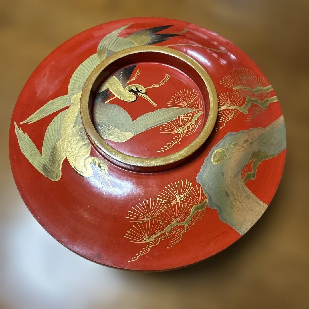 アンティーク 骨董品 大平鉢 菓子鉢 蒔絵 - メルカリ